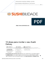 10 dicas Sushi Delivery