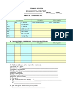 Actividades de Recuperación Ingles de 7