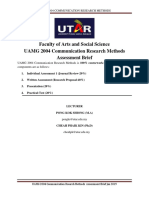 Assessment Brief UAMG2004 Communication Research Methods Jan 2019