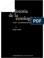 Ángel Palerm Historia de La Etnologia-Tylor y Los Profesionales Britanicos Lectura 1