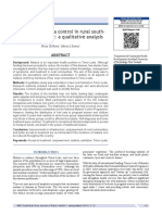 Barriers To Malaria Control in Rural South-West Timor-Leste: A Qualitative Analysis