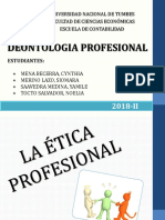 Ética profesional en la universidad