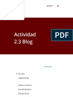 Actividad 2.3 Blog