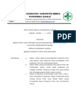 SK Semua Pihak Yang Terlibat Dalam Peningkatan Mutu Pelayanan Klinis Dan Keselamatan Pasien