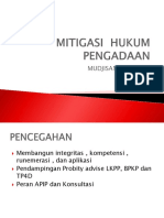 Mitigasi Hukum Pengadaan Nov 2018