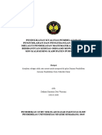 Peningkatan Kualitas Pembelajaran Matematika