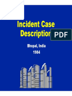 Incident Case Description: Bhopal, India Bhopal, India 1984