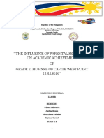 The Influence of Parental Separation On Academic Achievement OF Grade 11 Humss B of Cavite West Point College