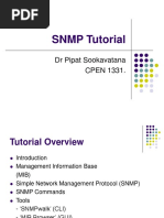 SNMP Tutorial: DR Pipat Sookavatana CPEN 1331