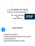 SBI Investment Products