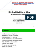 Hệ thống Điều khiển tự động: (Automatic control systems)