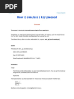 How To Simulate A Key Pressed: Oracle Forms Francois Degrelle