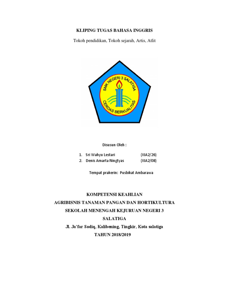 Kliping Bahasa Inggris Pdf Indonesia