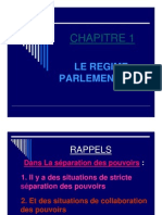 Le Régime Parlementaire