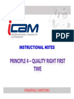 Principle 4 Quality Right First Time Every Time