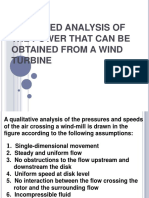 Simplified Analysis of The Power That Can Be Obtained From A Wind Turbine