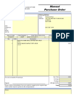 Manual Purchase Order