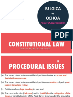 Belgica Ochoa: Constitutional Law