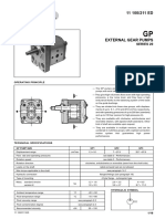 GP Series 20 External Gear Pump Technical Specifications