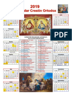 Calendar Ortodox MD 2019