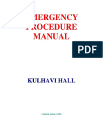 Emergency Procedure Manual: Kulhavi Hall