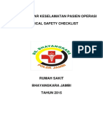 Panduan Surgical Safety Checklist 2014