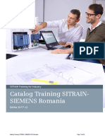Catalog Training SITRAIN SIEMENS Romania