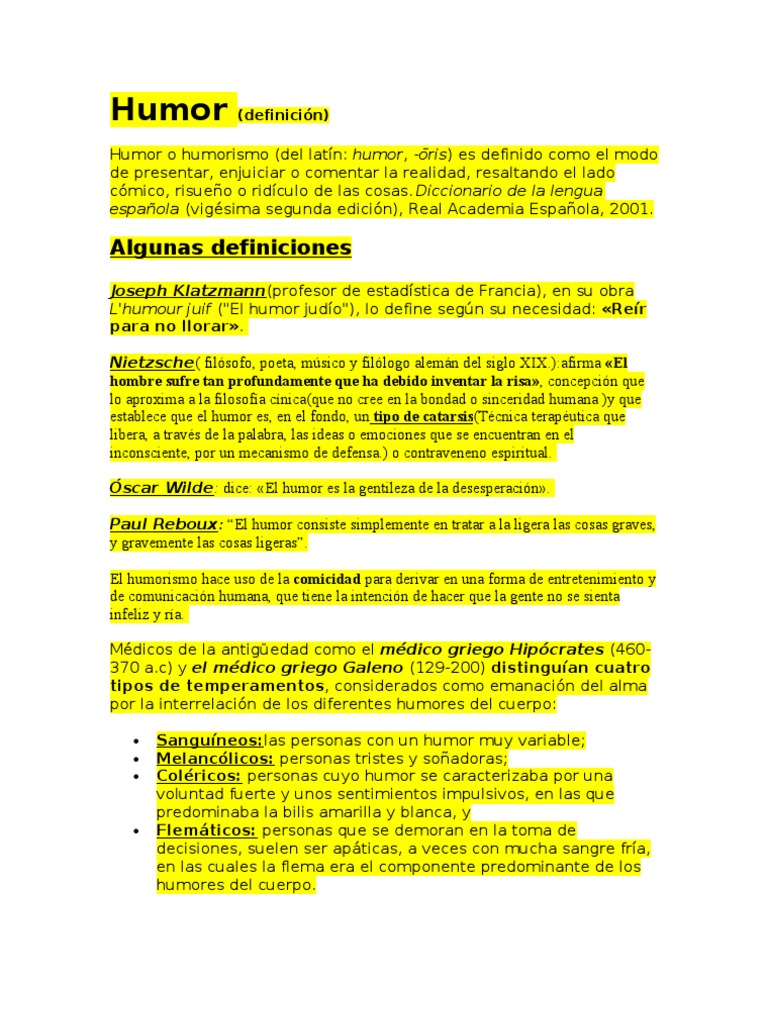 Definición y tipos de humor: una mirada profunda al significado y ...