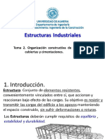 Tema 2 Organización Constructiva de Entramados, Cubiertas y Cimentaciones PDF