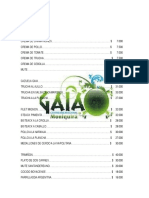 MENU GAIA