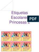 Etiquetas Princesas 2