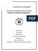 Chanakya National Law University: Project Report of Investment and Securities Law On The Topic