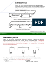 Analysis of T-Beam Sections - Effective Flange Width