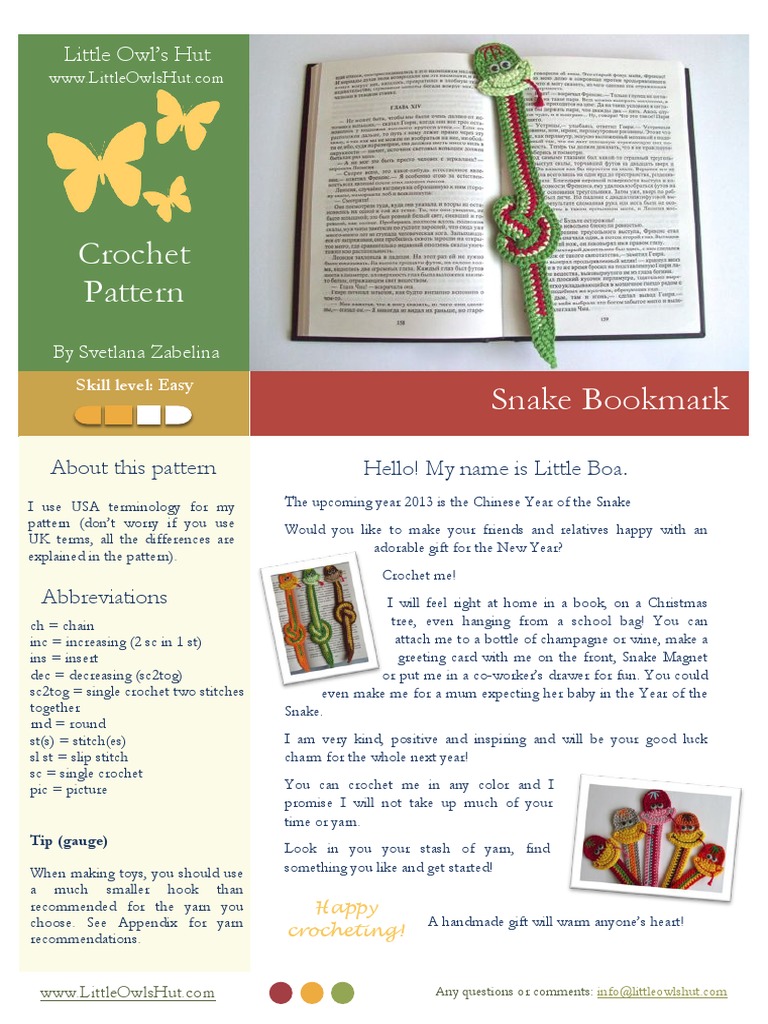 Schemi Segnalibri All'uncinetto | PDF | Crochet | Yarn