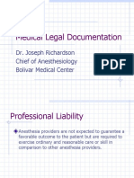 Medical Legal Documentation