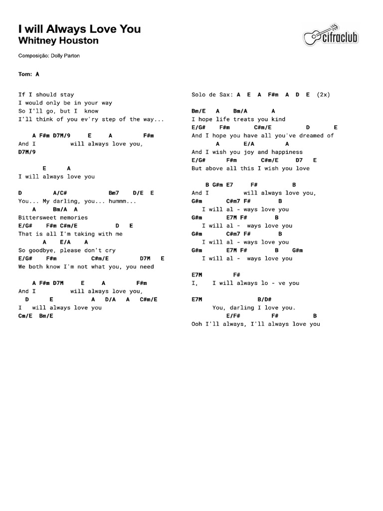 I Will Always Love You PDF | PDF