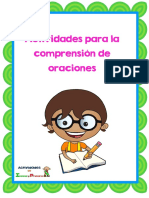 Actividades para La Comprensión de Oraciones PDF