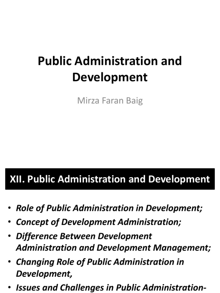 Lecture 12 Public Administration and Development 2017 | PDF | Public ...