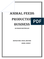 Animal Feeds Production Proposal
