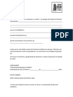 Formato Solicitud de Evaluación para Trabajos de Titulación