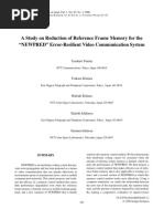 A Study On Reduction of Reference Frame Memory For The NEWPRED Error-Resilient Video Communication System