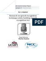 Research On Speech Recognition Technique While Building Speech Recognition Bot