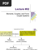 Lecture #02: Moments, Couples, and Force Couple Systems