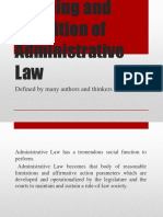 Meaning & Definition of Adm. Law