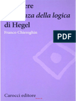 Chiereghin - Rileggere La Scienza Della Logica Di Hegel PDF