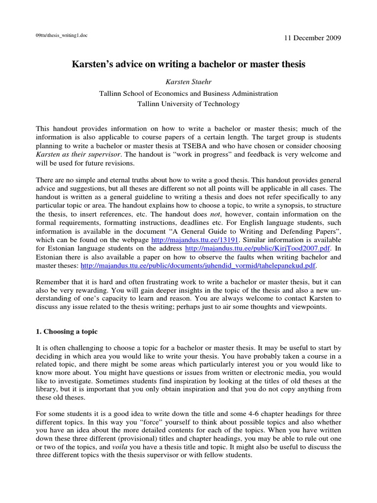 01 Thesis Writing1 Thesis