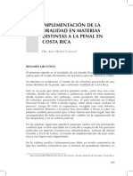 Implementación de la oralidad en materias distintas a la penal en Costa Rica