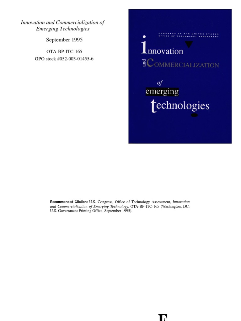 Commercialization PDF | PDF | Innovation | Patent