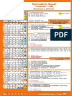 Calendario Geral DGBTT 2019