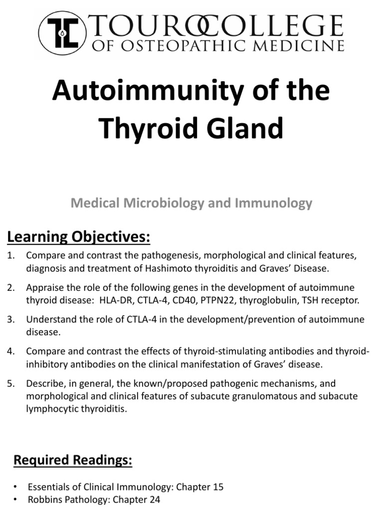 ENDO - 2 - Autoimmunity of The Thyroid Gland 2015 | PDF | Thyroid ...